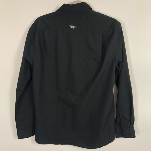 Fly racing black button down shirt size medium - Picture 8 of 11